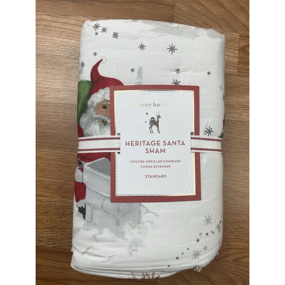 Pottery Barn Kids Heritage Santa Standard Size Pillow Sham‎ 20